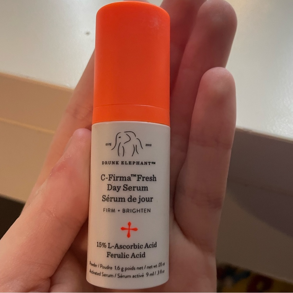 mini c firms drunk elephant day serum